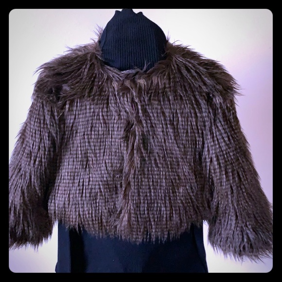 BeBe💋 faux fur cropped jacket - Picture 1 of 8